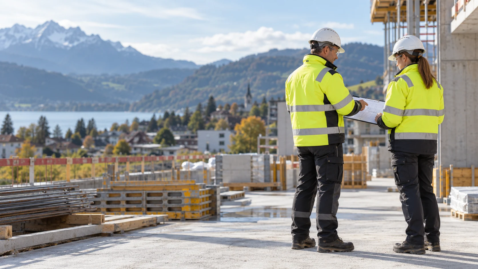 Construction site visit: illustrative image